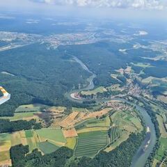 Flugwegposition um 10:10:01: Aufgenommen in der Nähe von Kelheim, Deutschland in 1568 Meter